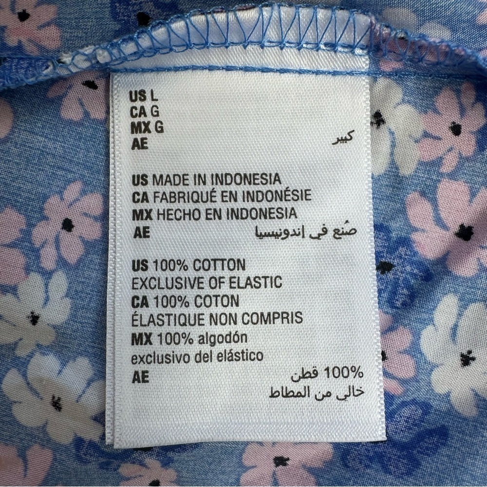 On 34th Women's Printed Cotton Zip-Front Puff-Sleeve Dress, Large - Picture 11 of 11